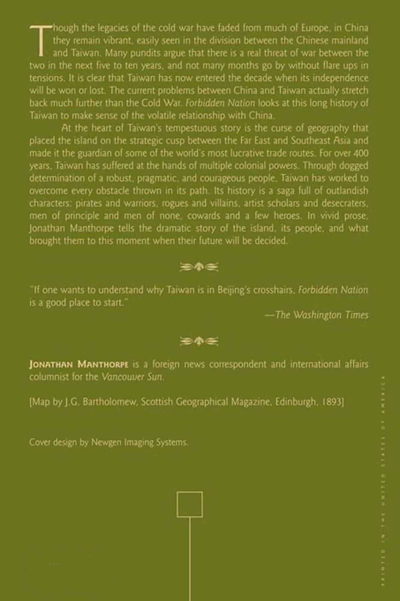 Rückseite: 9780230614246 | Forbidden Nation | A History of Taiwan | Jonathan Manthorpe | Buch