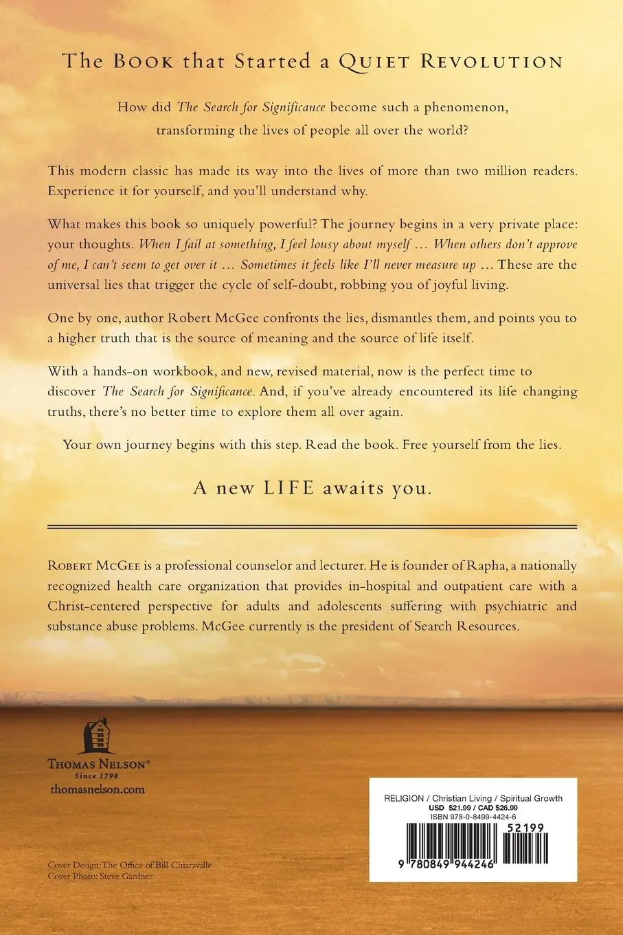 Rückseite: 9780849944246 | The Search for Significance | Robert McGee | Taschenbuch | Englisch