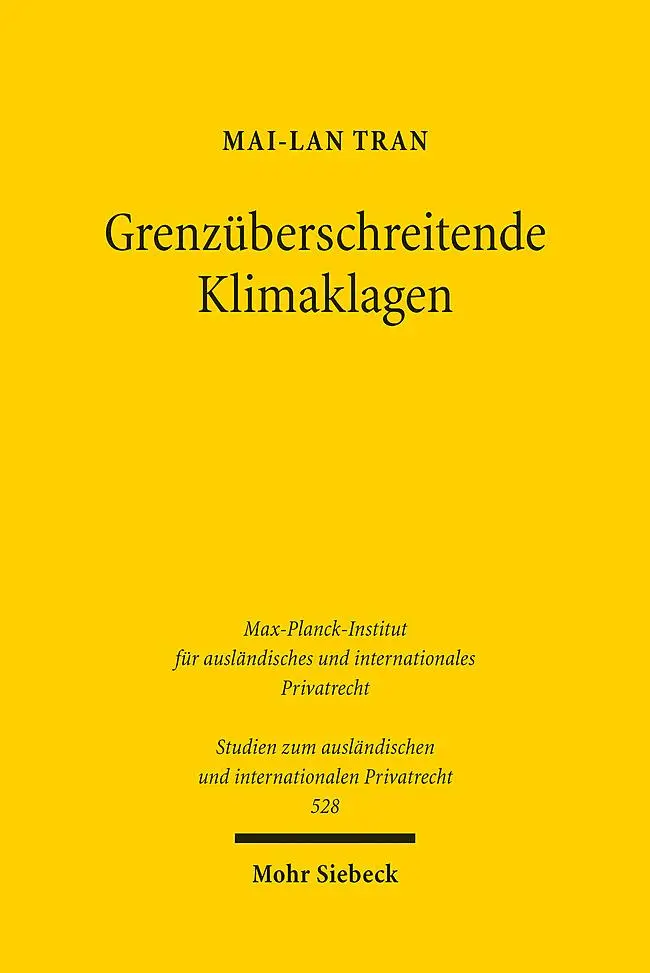 Cover: 9783161634246 | Grenzüberschreitende Klimaklagen | Mai-Lan Tran | Taschenbuch | XXVIII