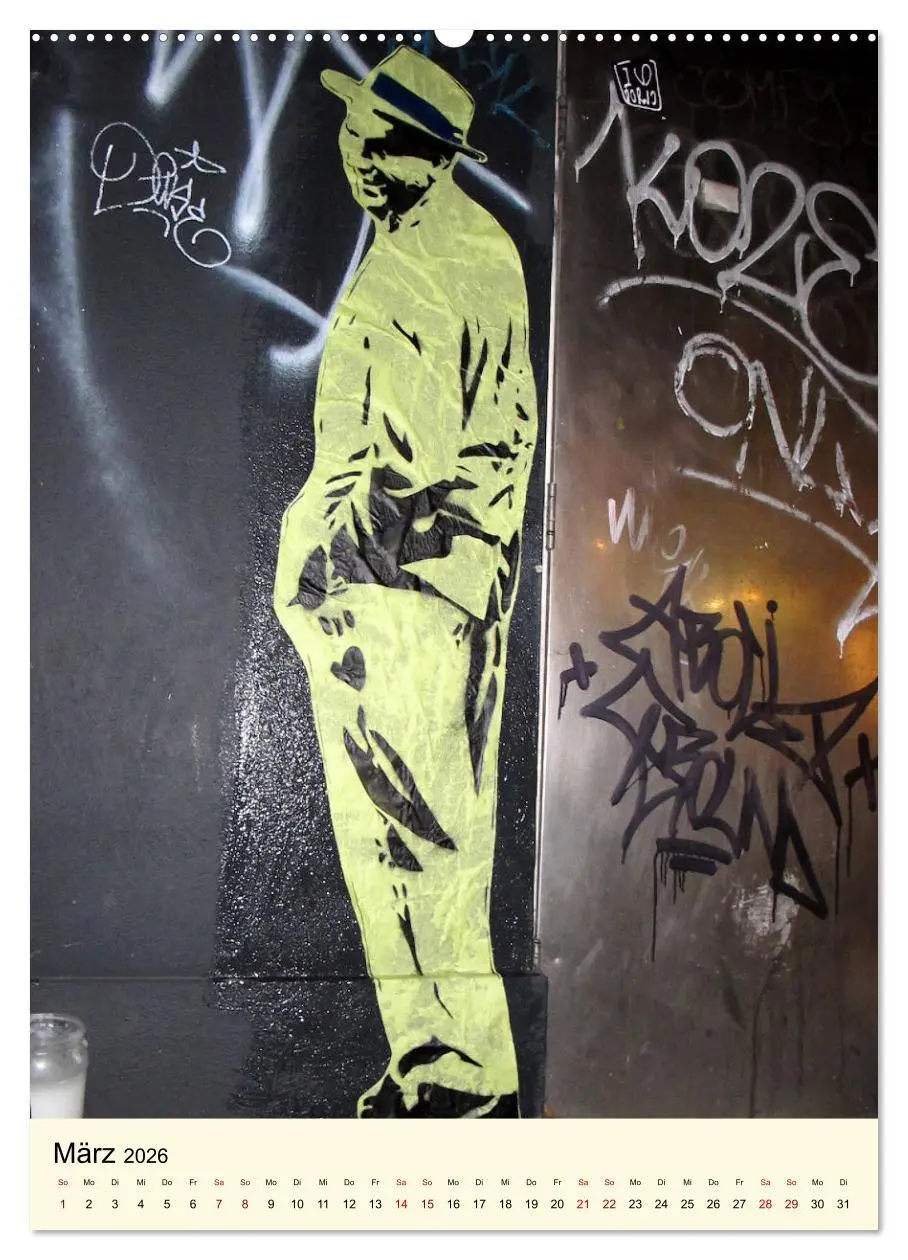 Bild: 9783516384246 | Flower Power in StreetArt (Wandkalender 2026 DIN A2 hoch), CALVENDO...