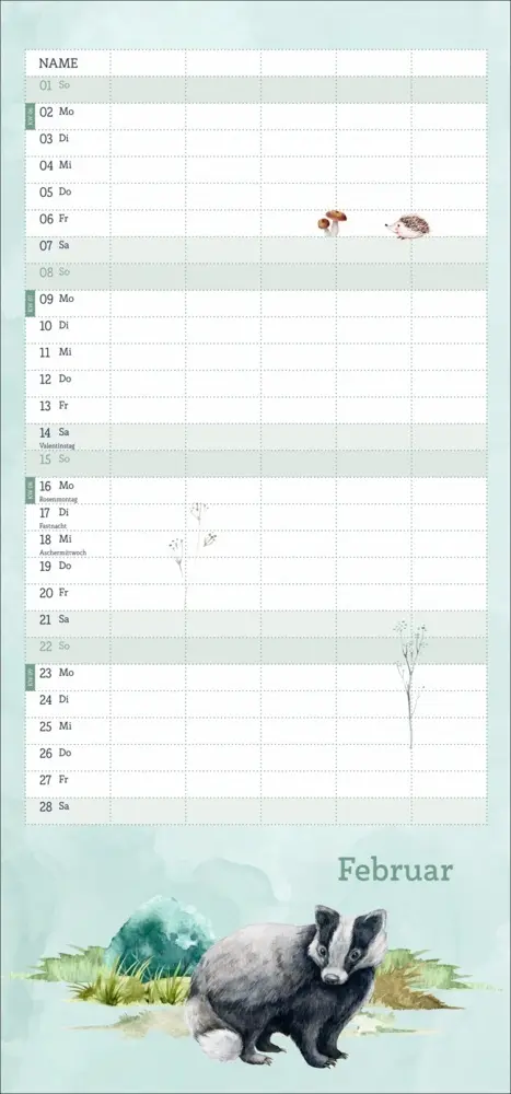 Bild: 9783756414246 | tm Tiere des Waldes Familienplaner 2026 | Kalender | 13 S. | Deutsch