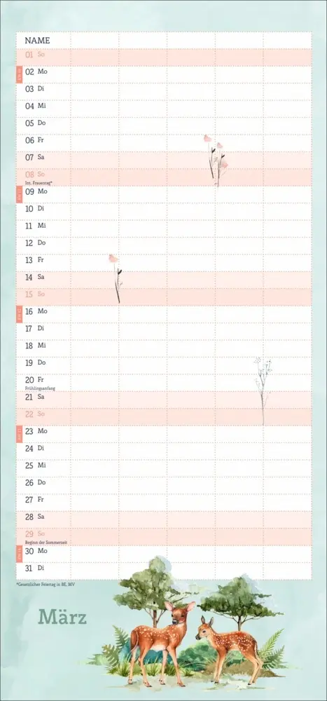 Bild: 9783756414246 | tm Tiere des Waldes Familienplaner 2026 | Kalender | 13 S. | Deutsch