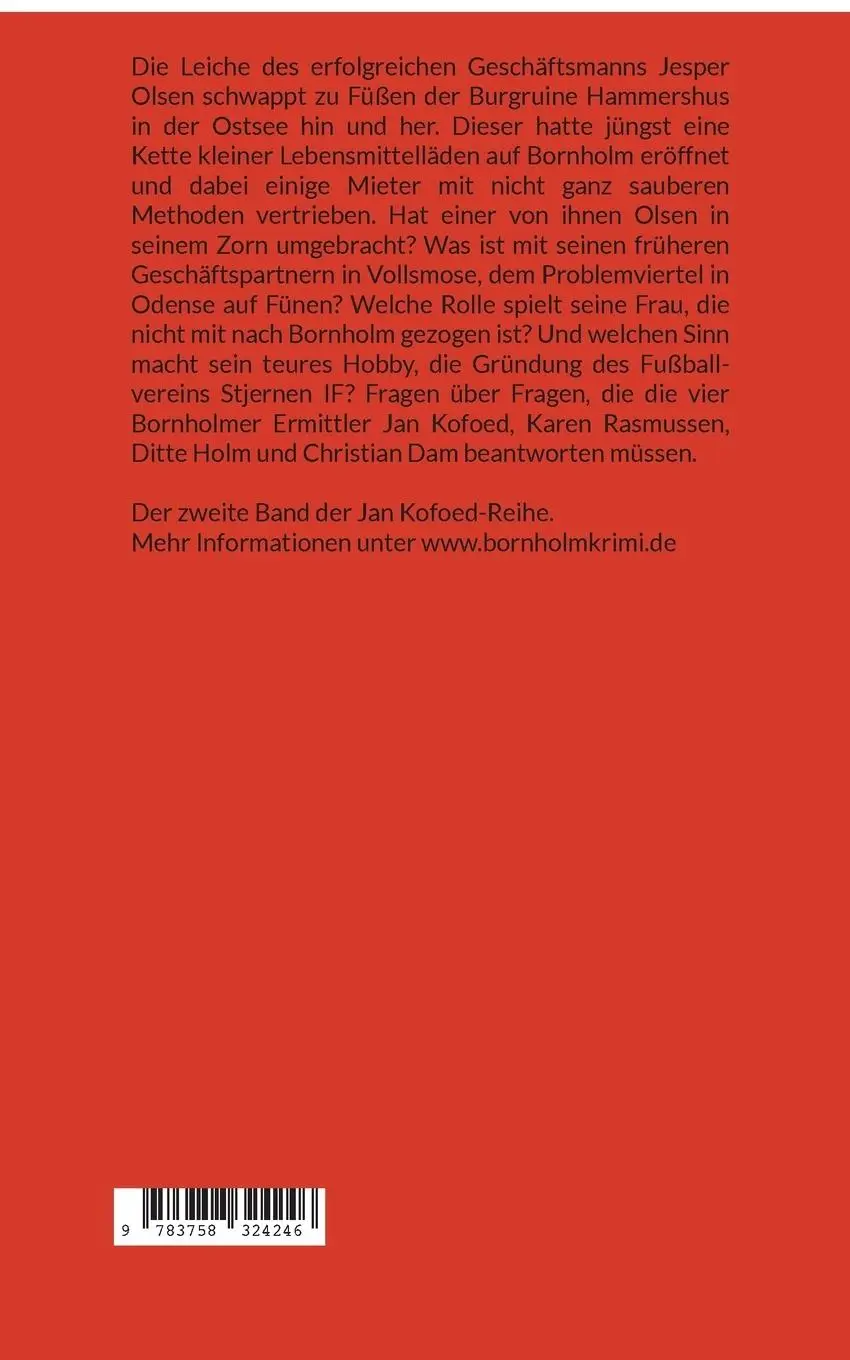 Rückseite: 9783758324246 | Die 14 Tage von Hasle | Jan Kofoeds zweiter Fall auf Bornholm | Buch
