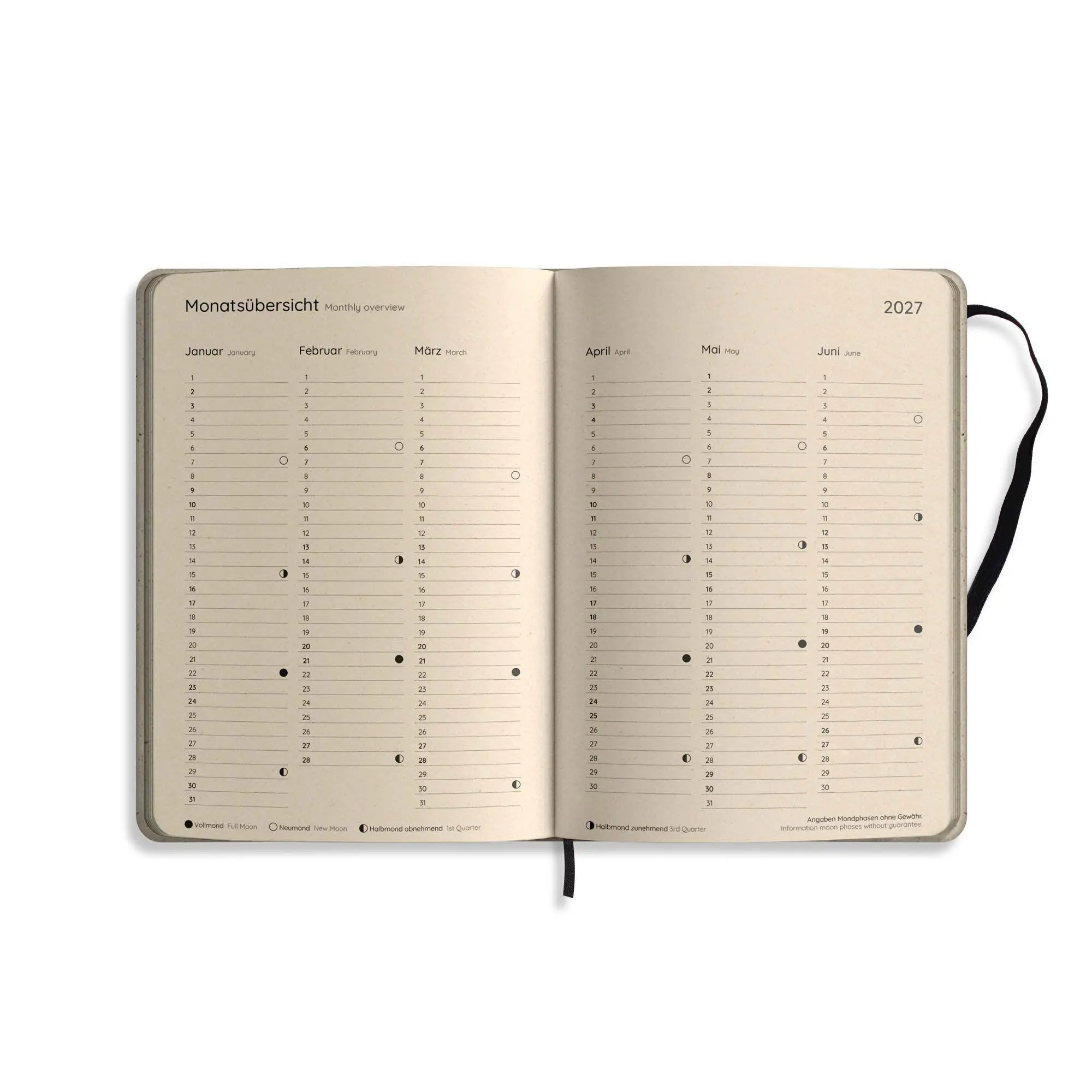 Bild: 4260626414346 | matabooks - A5 Kalender Samaya 2027 Farbe: Rainy Green (DE/EN) | Buch