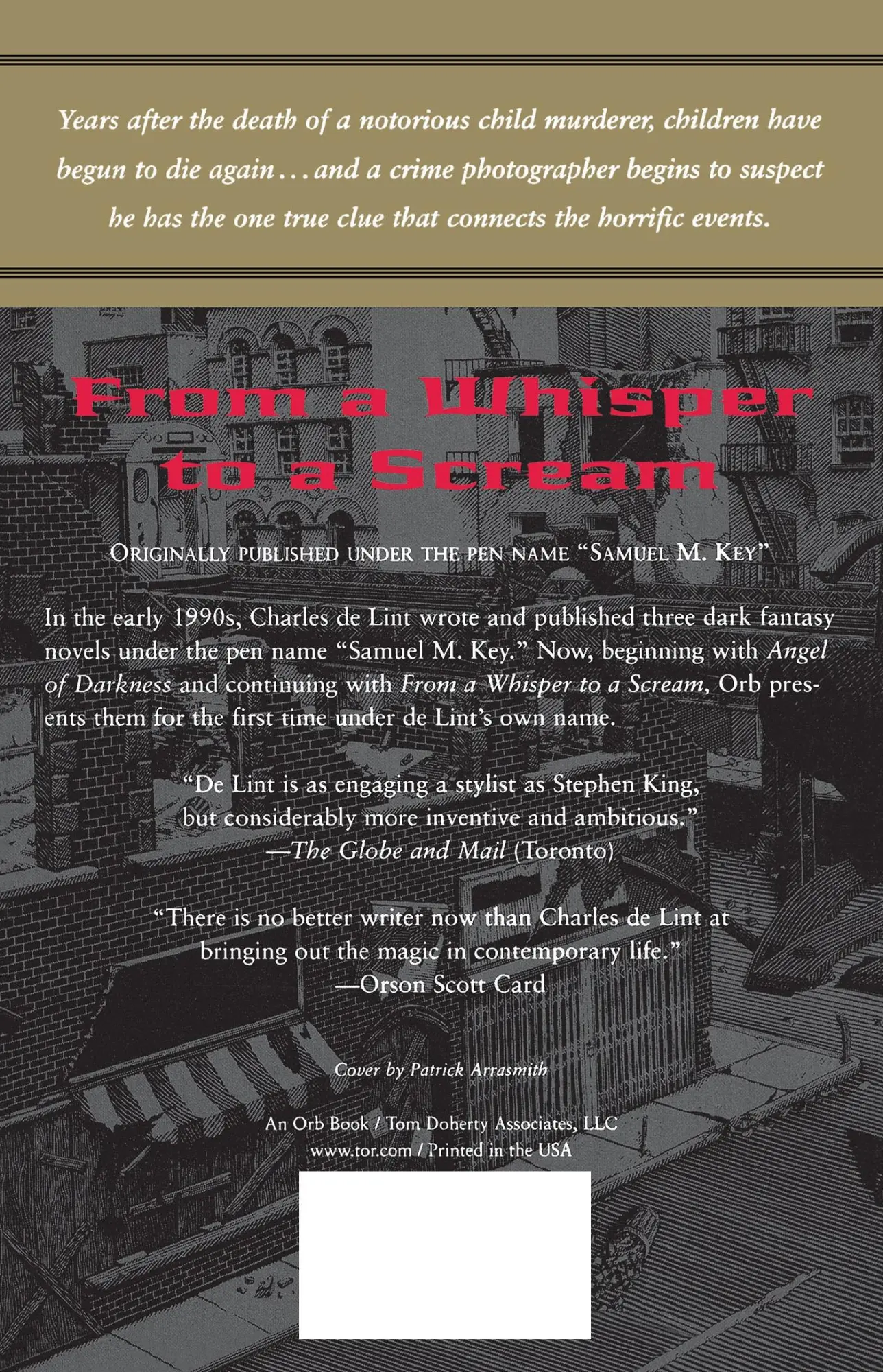 Rückseite: 9780765304346 | From a Whisper to a Scream | Charles De Lint (u. a.) | Taschenbuch