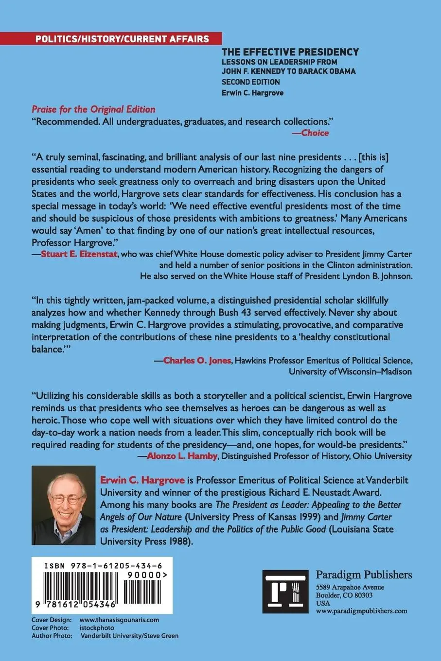 Rückseite: 9781612054346 | Effective Presidency | Erwin C. Hargrove | Taschenbuch | Englisch