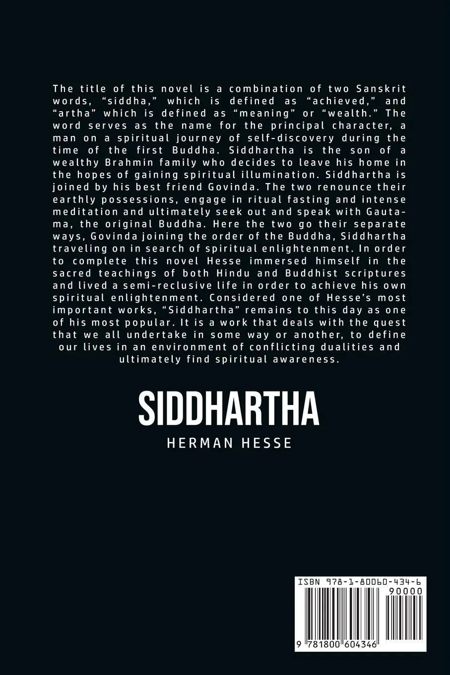 Rückseite: 9781800604346 | Siddhartha | Hermann Hesse | Taschenbuch | Kartoniert / Broschiert