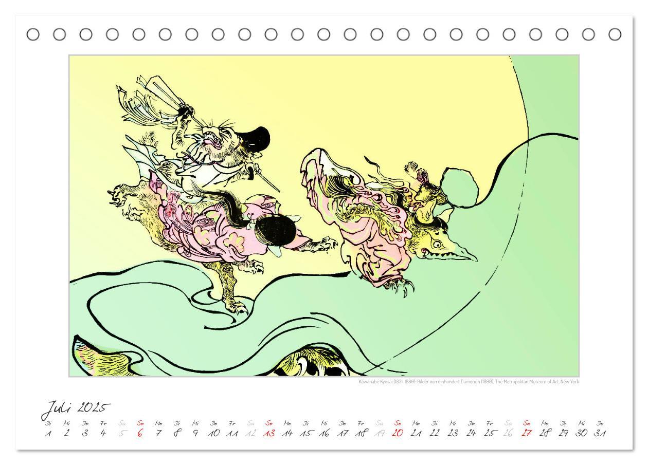 Bild: 9783383864346 | Kawanabe Kyosai: Einhundert Dämonen (Tischkalender 2025 DIN A5...