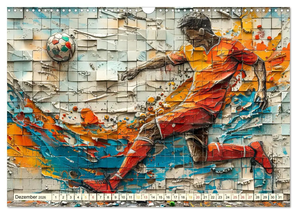 Bild: 9783457284346 | Fußball Graffiti - sportliche Kunst (Wandkalender 2026 DIN A3...