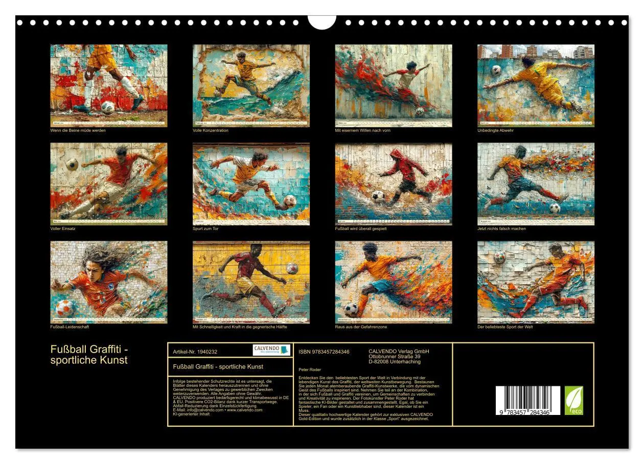 Bild: 9783457284346 | Fußball Graffiti - sportliche Kunst (Wandkalender 2026 DIN A3...