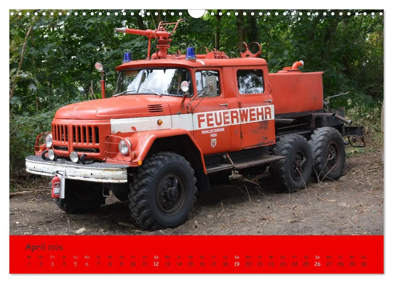 Bild: 9783457354346 | DDR Feuerwehr Klassiker (Wandkalender 2026 DIN A3 quer), CALVENDO...