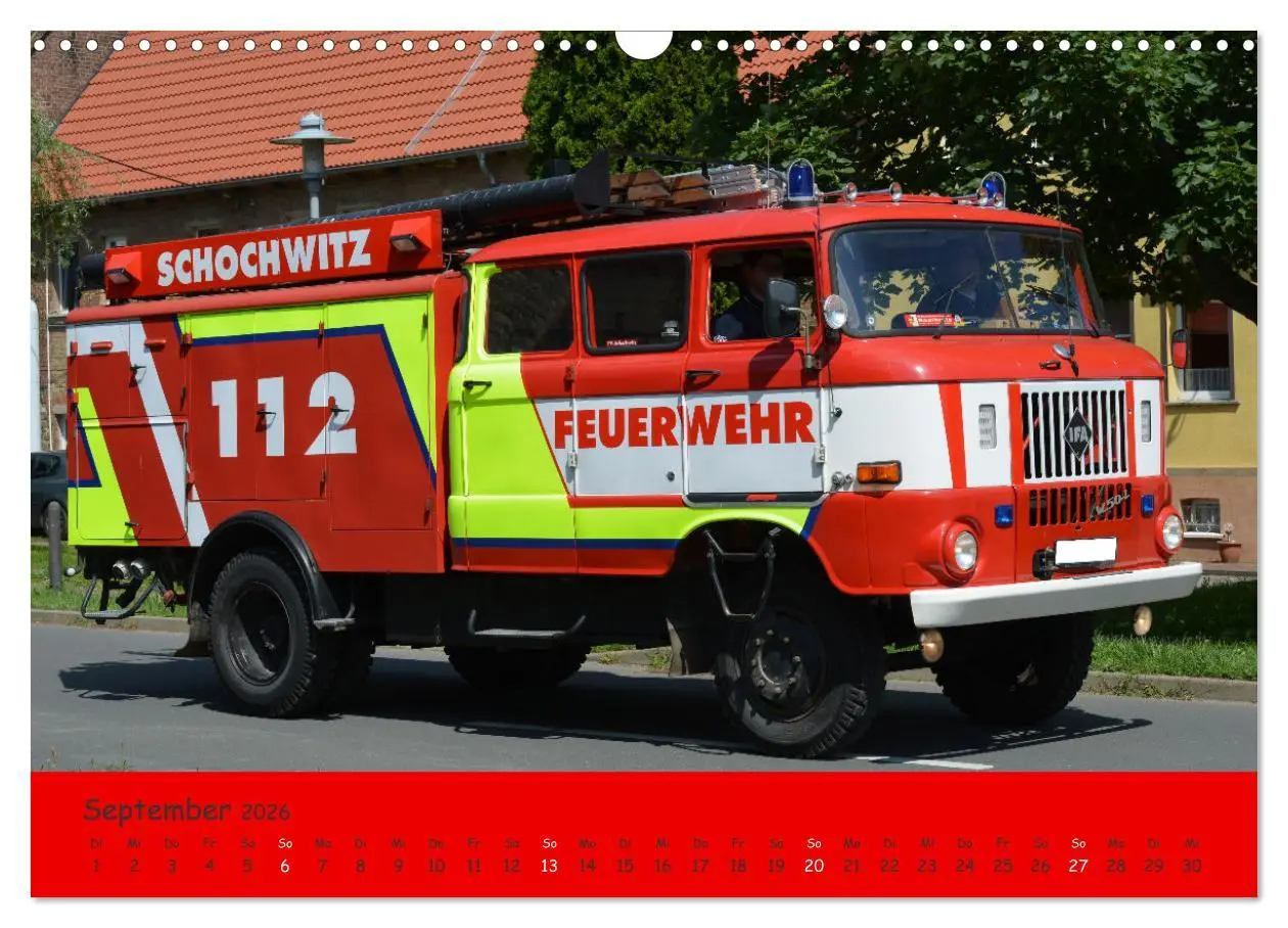 Bild: 9783457354346 | DDR Feuerwehr Klassiker (Wandkalender 2026 DIN A3 quer), CALVENDO...