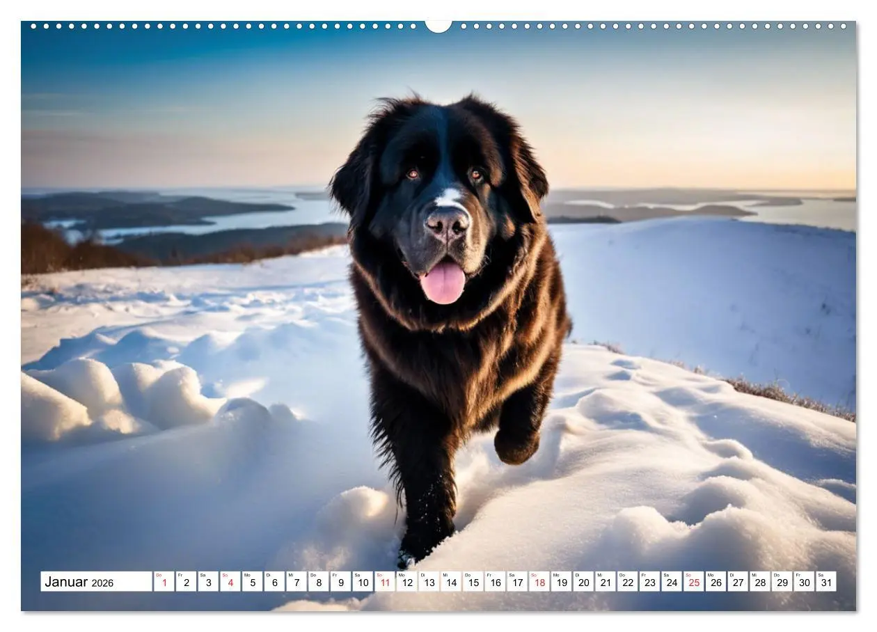Bild: 9783457734346 | Neufundländer - Liebenswerte Bären (Wandkalender 2026 DIN A2 quer),...
