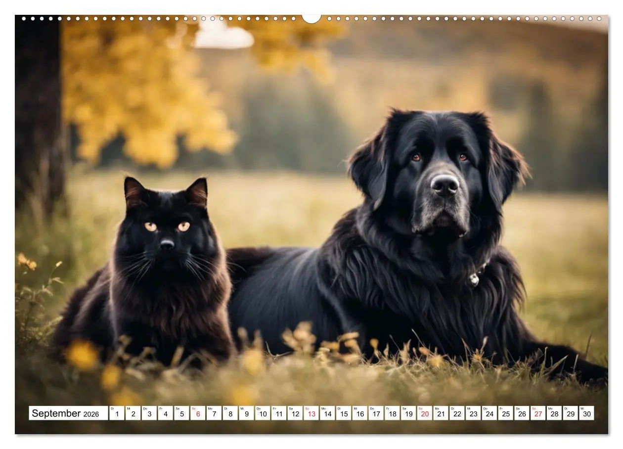 Bild: 9783457734346 | Neufundländer - Liebenswerte Bären (Wandkalender 2026 DIN A2 quer),...