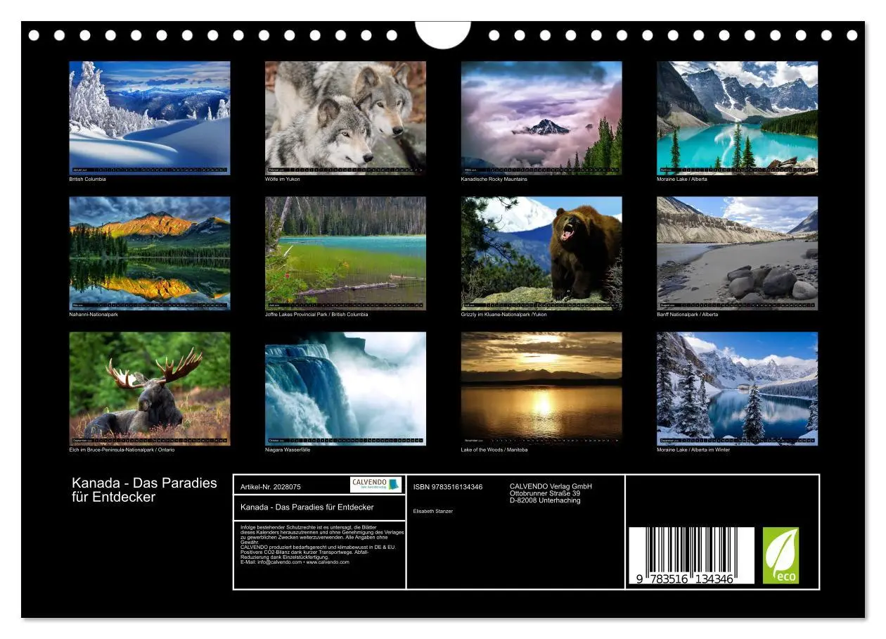 Bild: 9783516134346 | Kanada - Das Paradies für Entdecker (Wandkalender 2026 DIN A4...