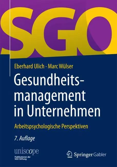 Cover: 9783658184346 | Gesundheitsmanagement in Unternehmen | Marc Wülser (u. a.) | Buch