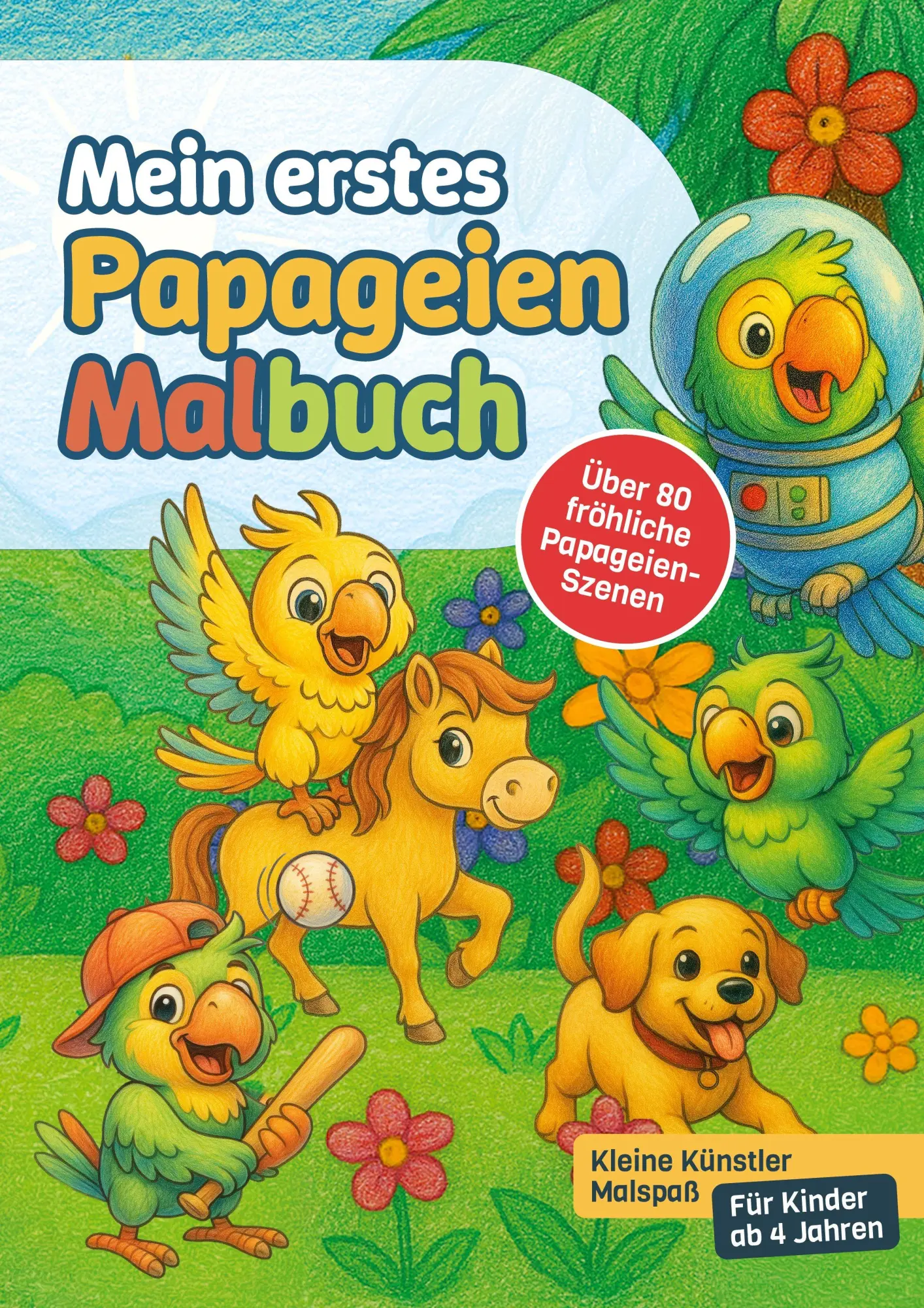 Cover: 9783695194346 | Mein erstes Papageien-Malbuch | Svantje A. Lund | Taschenbuch | 86 S.
