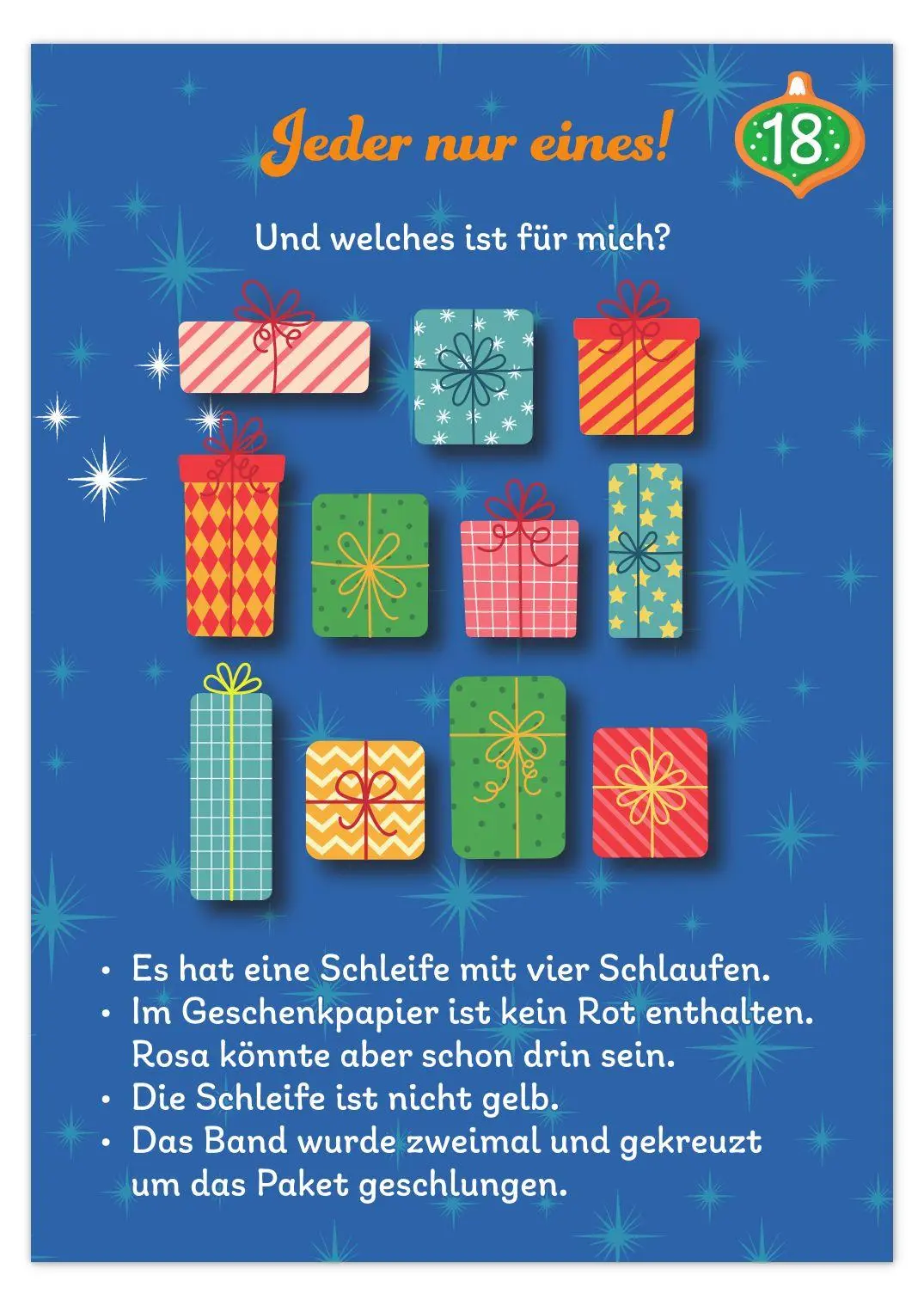 Bild: 9783780614346 | Rätseladventskalender to go 9 | Mit 24 kniffligen Rätseln | Schwarz