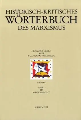Cover: 9783886194346 | Historisch-kritisches Wörterbuch des Marxismus | Wolfgang Fr. Haug