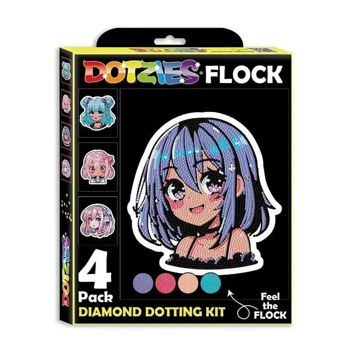 Cover: 4895225944446 | DOTZIES BY DIAMOND DOTZ - Diamond Painting Neon Anime Mädchen | 2025