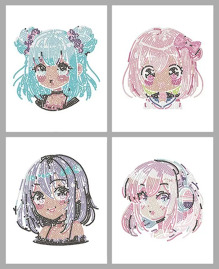 Bild: 4895225944446 | DOTZIES BY DIAMOND DOTZ - Diamond Painting Neon Anime Mädchen | 2025