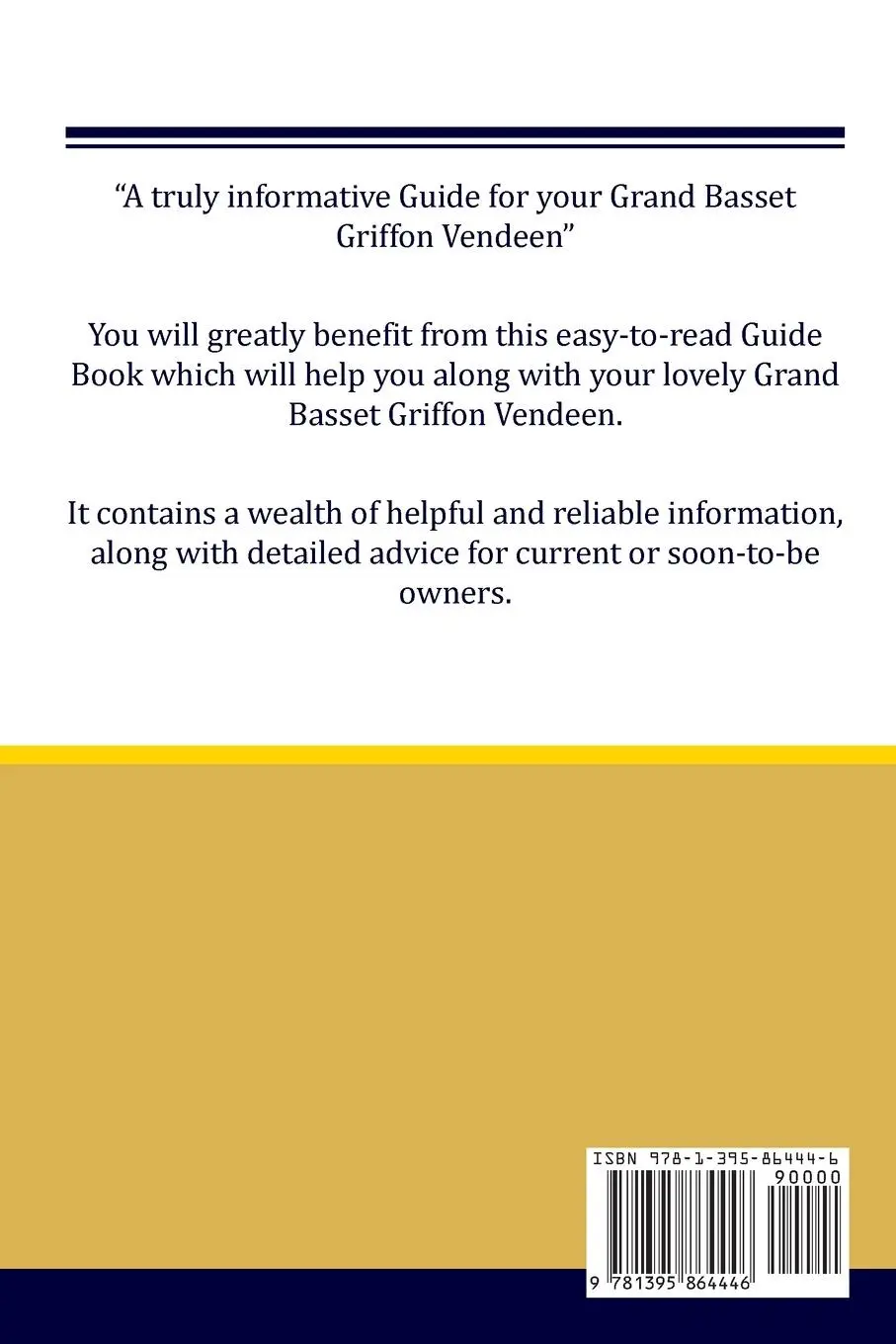 Rückseite: 9781395864446 | Grand Basset Griffon Vendeen Guide Grand Basset Griffon Vendeen...