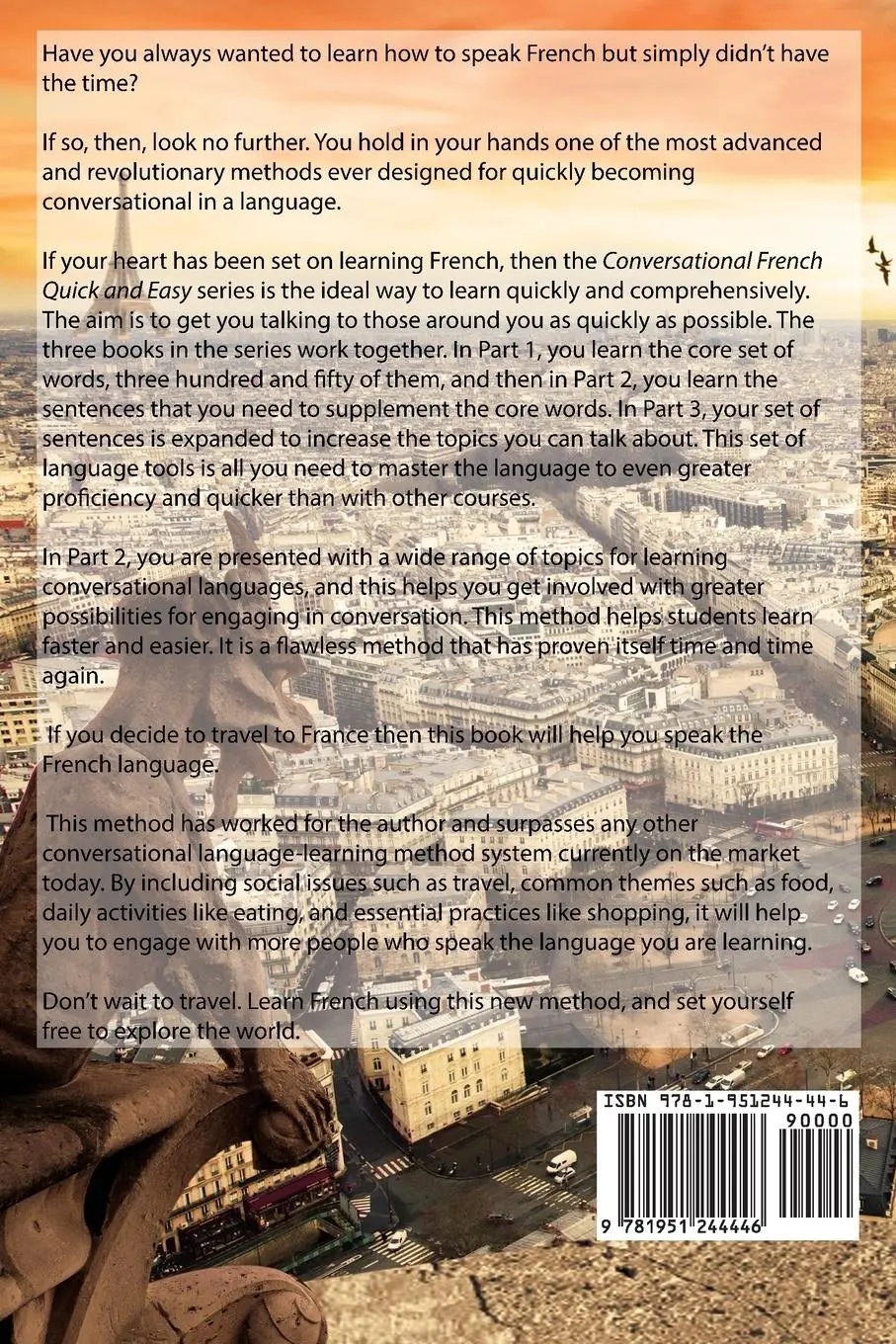 Rückseite: 9781951244446 | Conversational French Quick and Easy - PART II | Yatir Nitzany | Buch