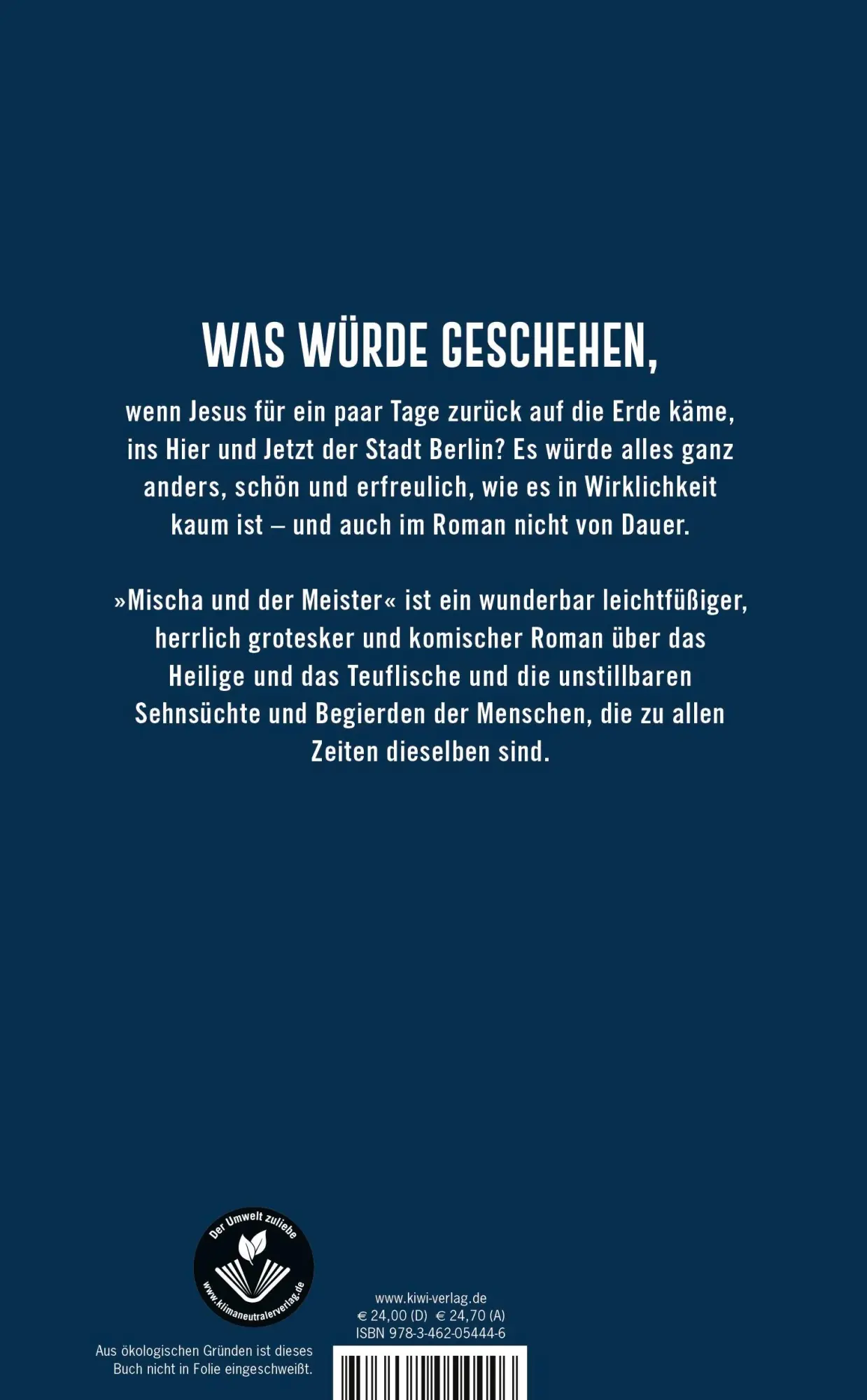 Rückseite: 9783462054446 | Mischa und der Meister | Roman | Michael Kumpfmüller | Buch | 368 S.