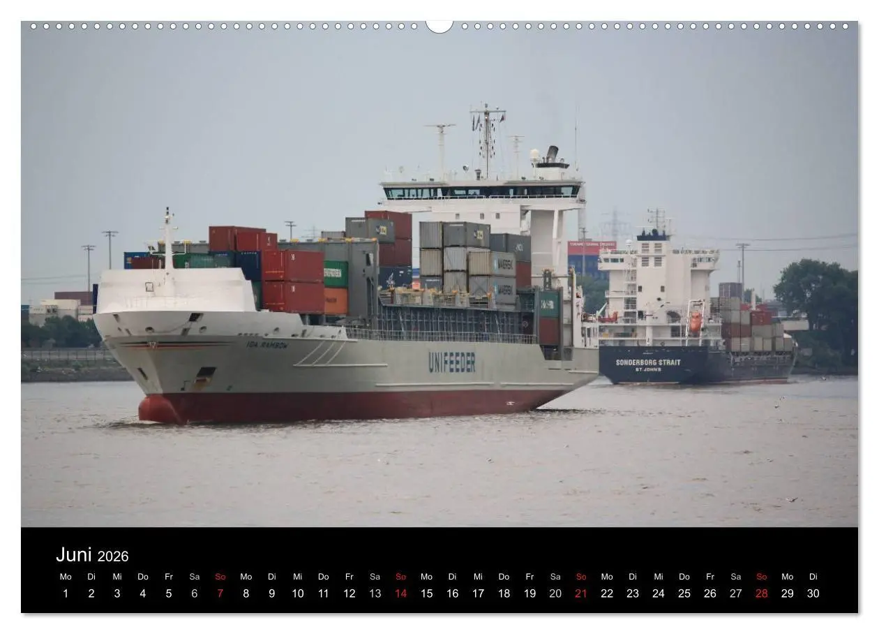 Bild: 9783516124446 | Schiffe im Hamburger Hafen (Wandkalender 2026 DIN A2 quer),...