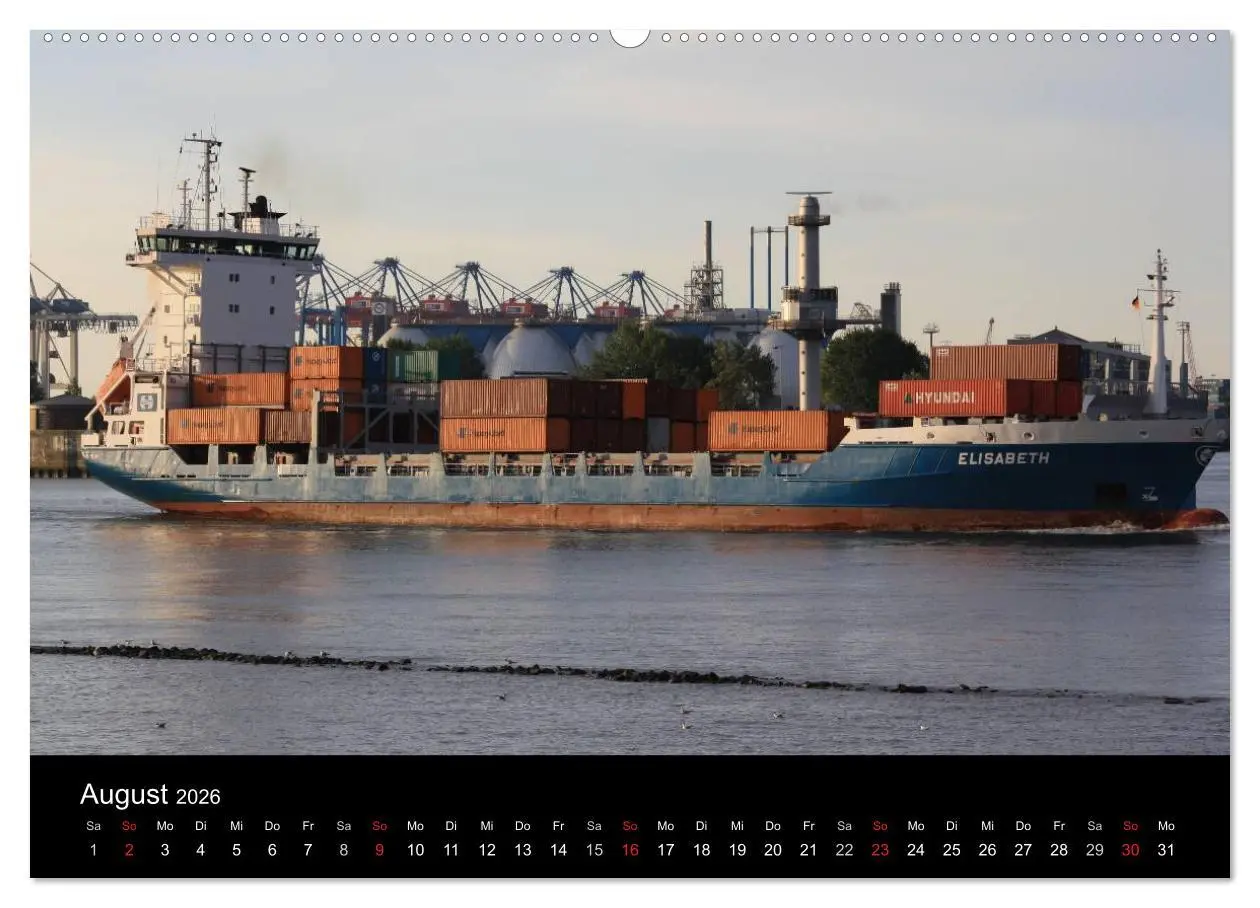 Bild: 9783516124446 | Schiffe im Hamburger Hafen (Wandkalender 2026 DIN A2 quer),...