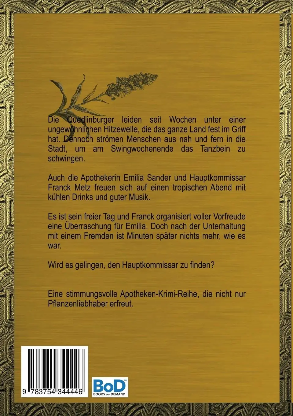 Rückseite: 9783754344446 | Die Spur der Orchideen | Ellys Meller | Taschenbuch | Paperback | 2021