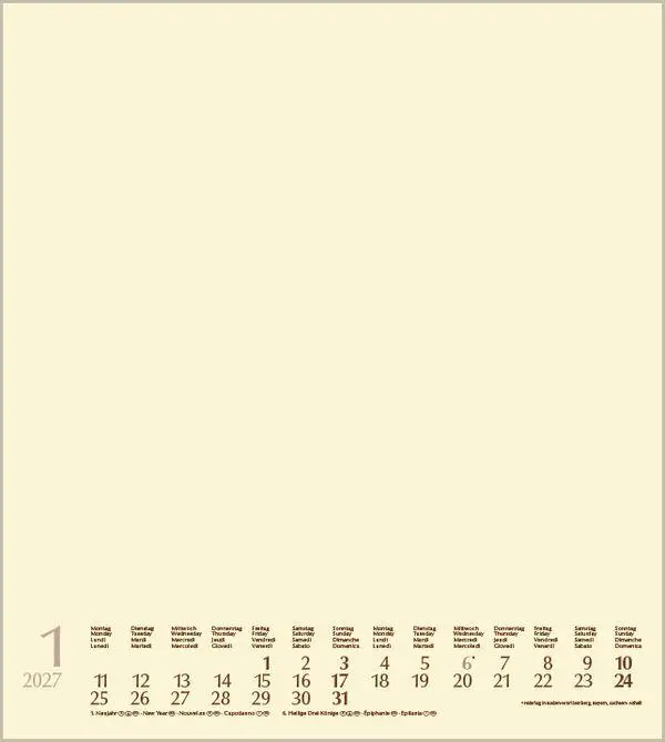 Bild: 9783819304446 | Foto-Malen-Basteln Bastelkalender chamois 2027 | Verlag Korsch | 14 S.