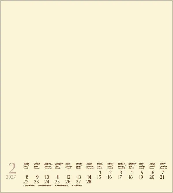 Bild: 9783819304446 | Foto-Malen-Basteln Bastelkalender chamois 2027 | Verlag Korsch | 14 S.