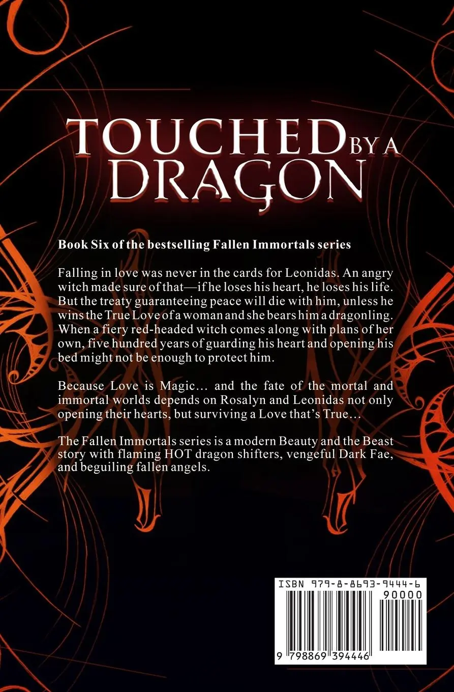 Rückseite: 9798869394446 | Touched by a Dragon (Fallen Immortals 6) | Alisa Woods | Taschenbuch