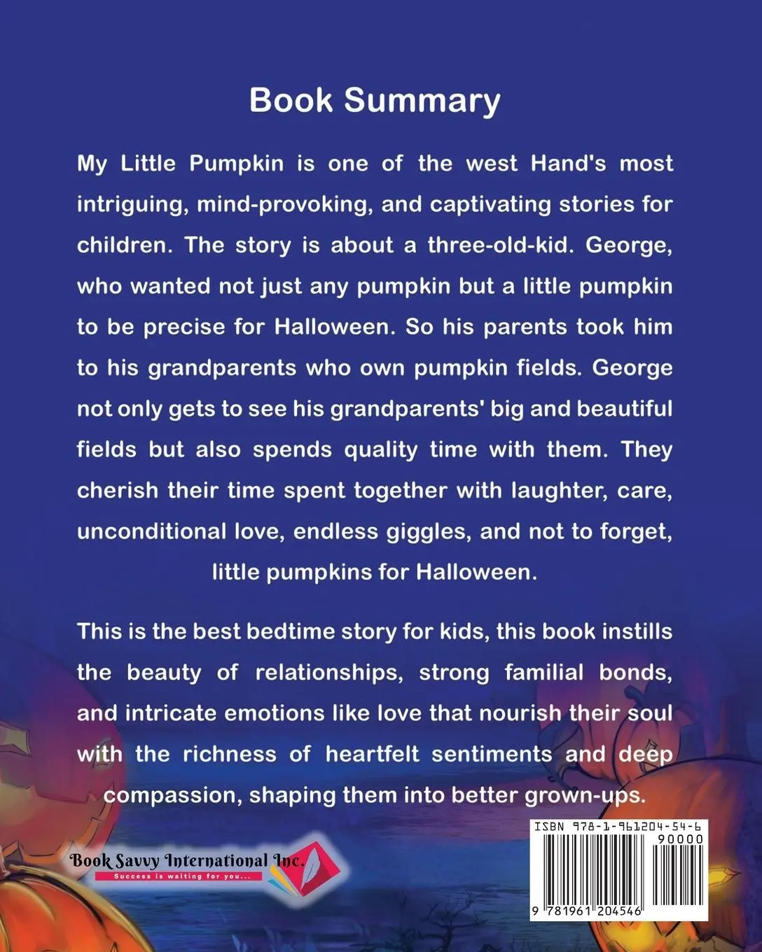 Rückseite: 9781961204546 | My Little Pumpkin | West Hand | Taschenbuch | Englisch | 2023