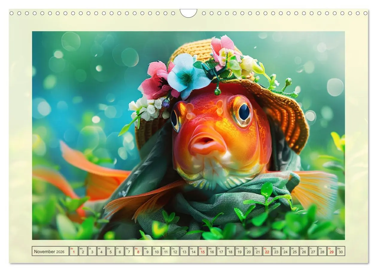 Bild: 9783457404546 | Fashion-Fisch. Die lustige Welt der Unterwasser-Mode (Wandkalender...