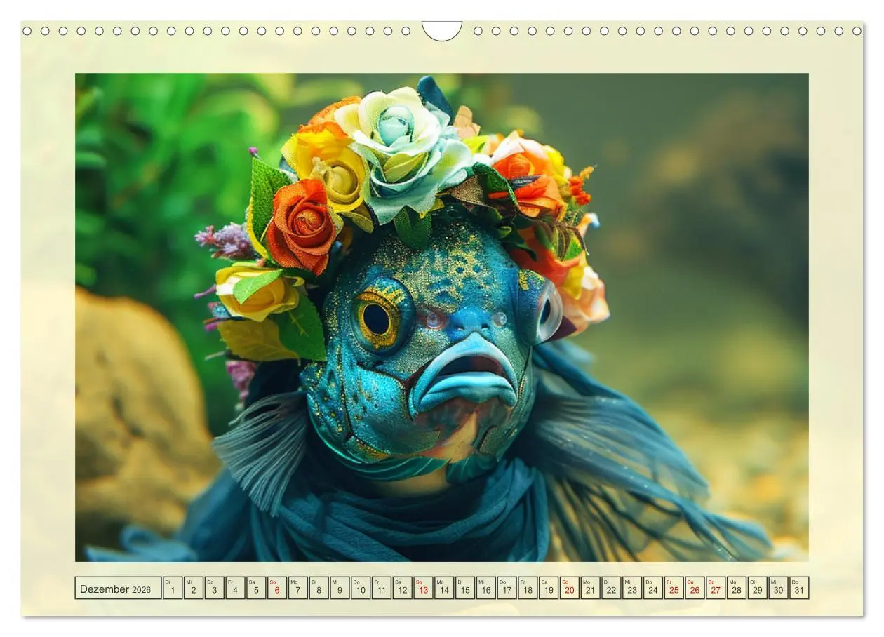 Bild: 9783457404546 | Fashion-Fisch. Die lustige Welt der Unterwasser-Mode (Wandkalender...