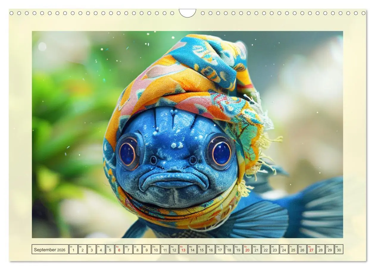 Bild: 9783457404546 | Fashion-Fisch. Die lustige Welt der Unterwasser-Mode (Wandkalender...