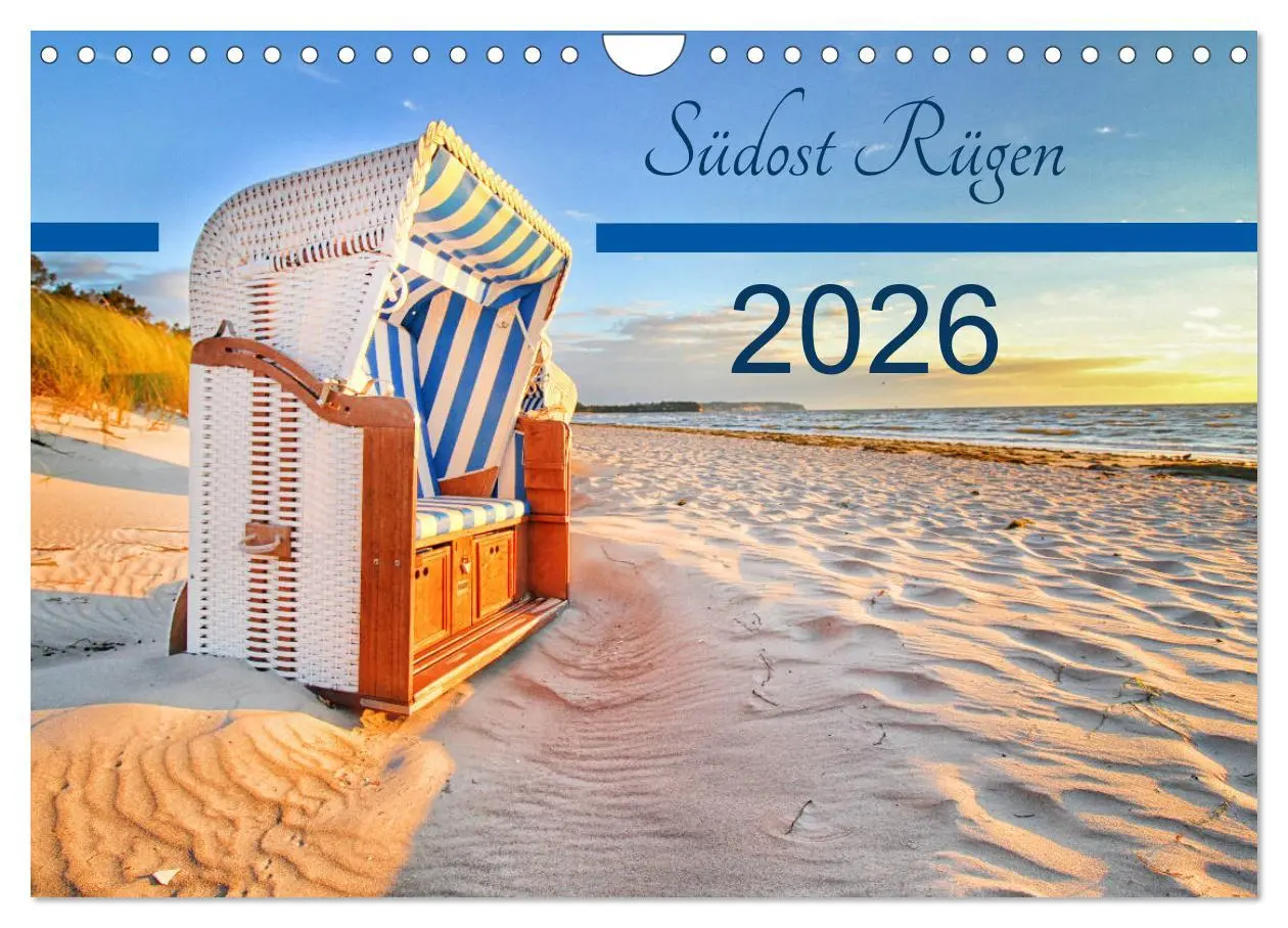 Cover: 9783457884546 | Südost Rügen 2026 (Wandkalender 2026 DIN A4 quer), CALVENDO...