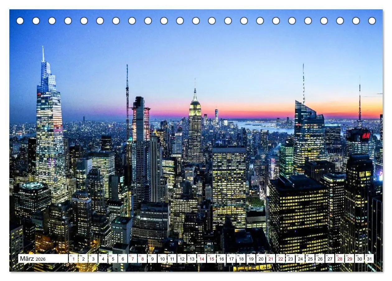 Bild: 9783516734546 | Wundervolles New York (Tischkalender 2026 DIN A5 quer), CALVENDO...