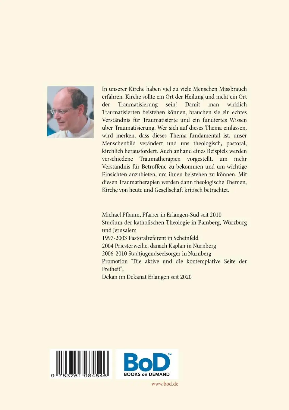 Rückseite: 9783751984546 | Für eine trauma-existentiale Theologie | Michael Pflaum | Taschenbuch