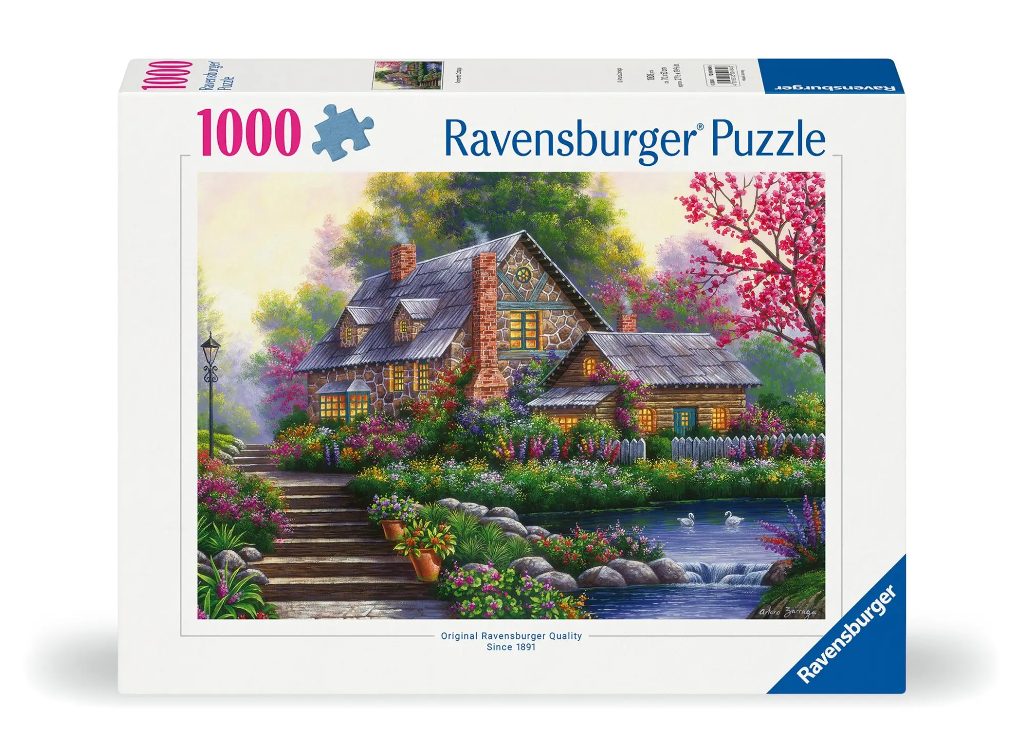 Cover: 4005555004646 | Erwachsenenpuzzle 1000 Teile - Romantisches Cottage | Spiel | 12000464
