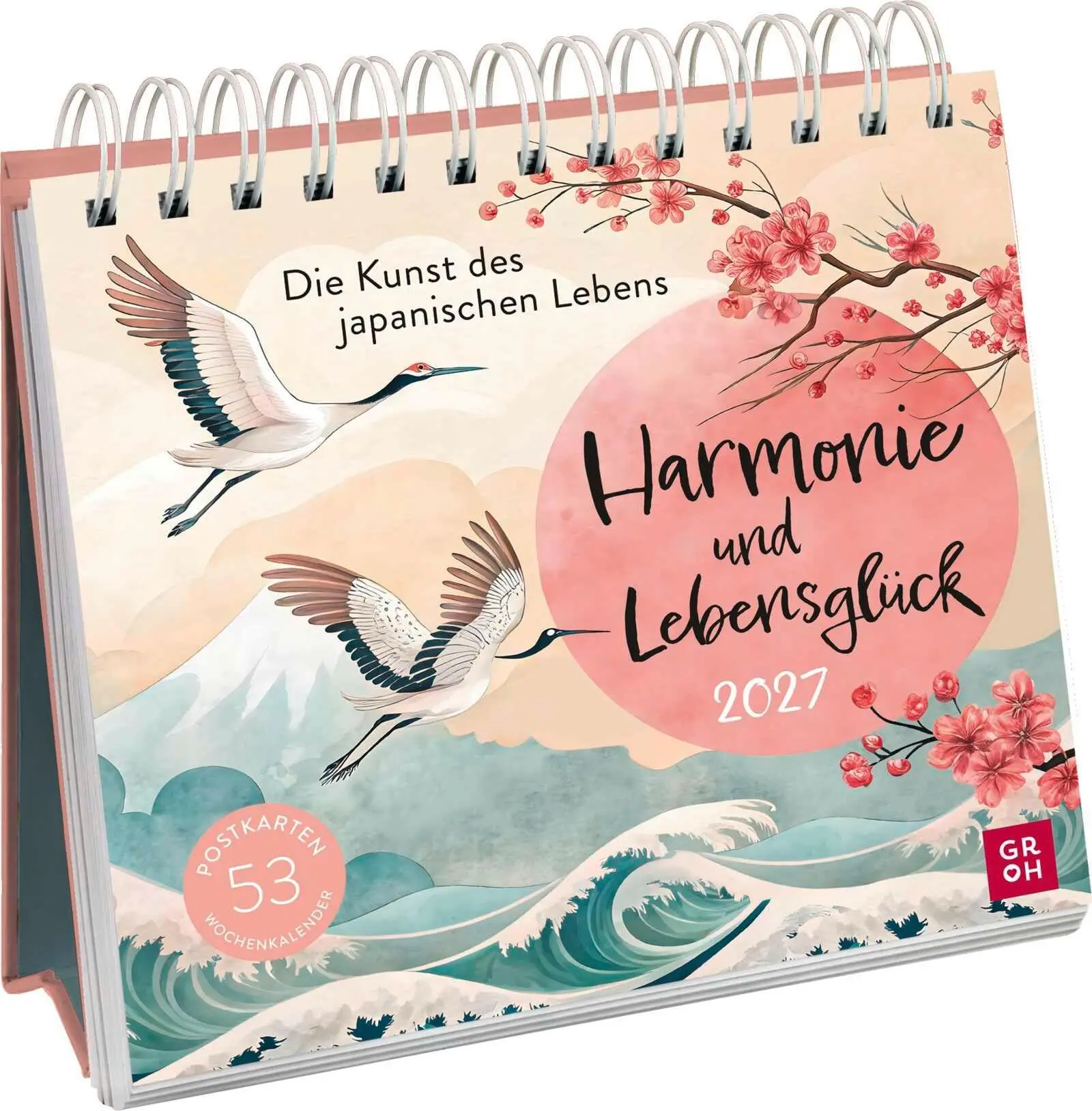 Cover: 4036442014646 | Postkartenkalender 2027: Harmonie und Lebensglück | Groh Verlag | 2027