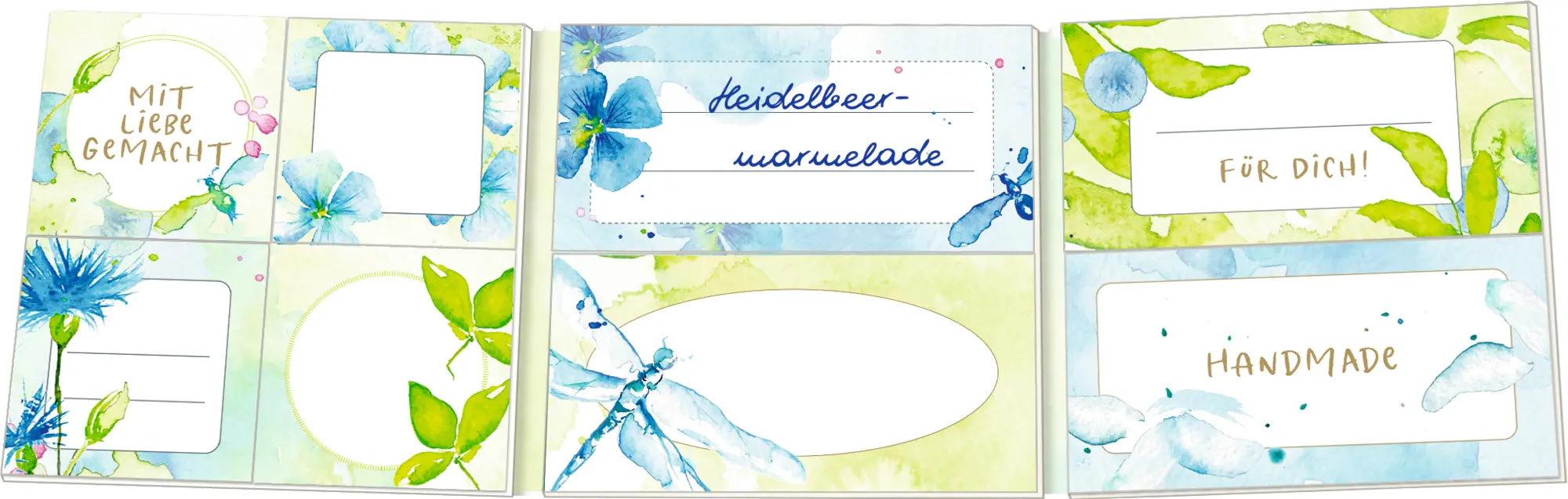 Bild: 4050003954646 | Etikettenbüchlein - Frühlingsreif | Julia Borchers | Buch | 30 S.