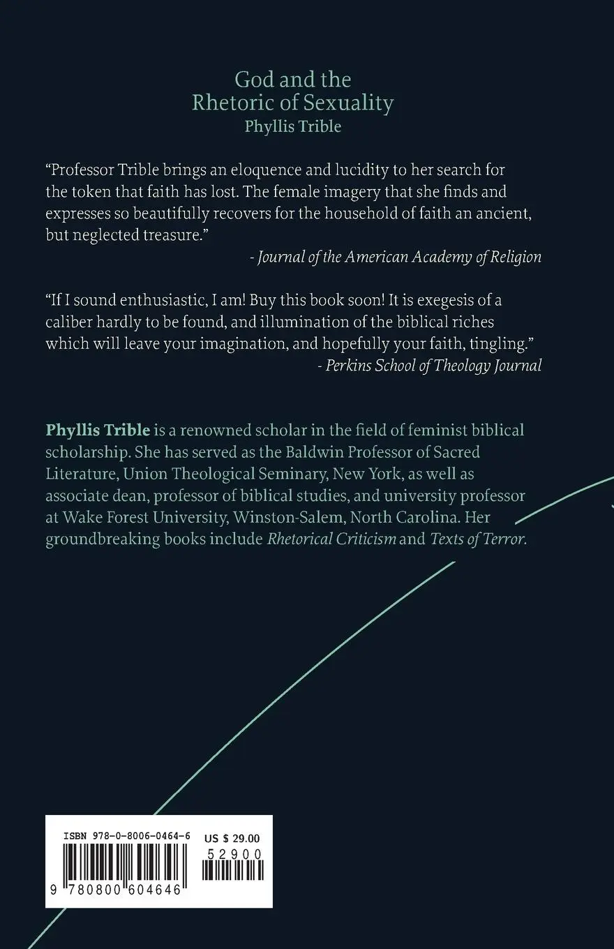Rückseite: 9780800604646 | God and Rhetoric of Sexuality | Phyllis Trible | Taschenbuch | 1986