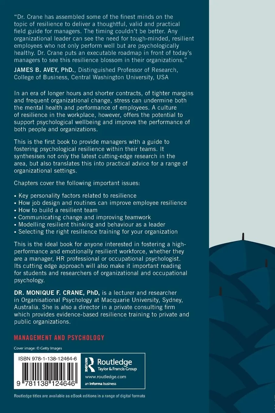 Rückseite: 9781138124646 | Managing for Resilience | Monique Crane | Taschenbuch | Englisch