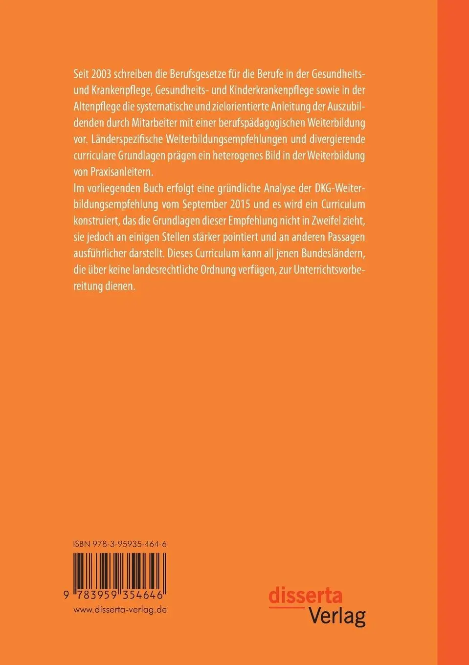 Rückseite: 9783959354646 | Praxisanleitercurriculum. Ein Konzept für alle Bundesländer - Ist...