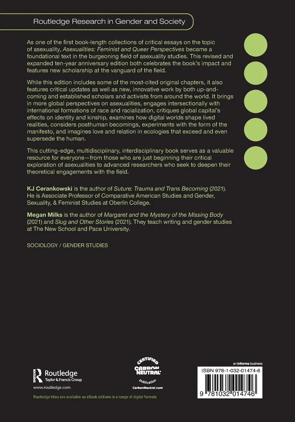 Rückseite: 9781032014746 | Asexualities | Kj Cerankowski (u. a.) | Taschenbuch | Englisch | 2024