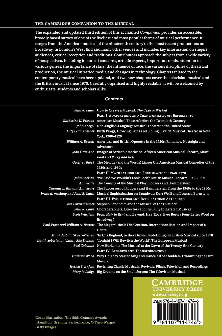 Rückseite: 9781107114746 | The Cambridge Companion to the Musical | Paul R. Laird | Buch | 2019