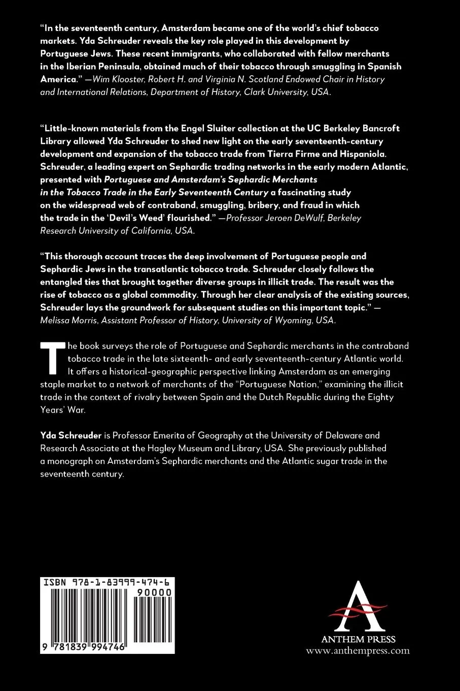 Rückseite: 9781839994746 | Portuguese and Amsterdam Sephardic Merchants in the Tobacco Trade